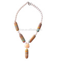 Fashion Boho Gypsy Stone perlé Neckalce